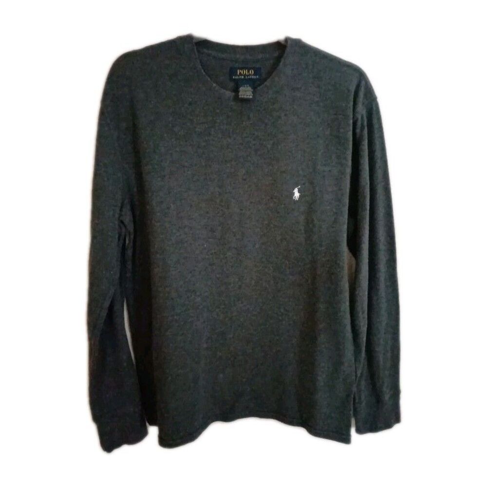 Polo Ralph Lauren Men's Henley Thermal Waffle Knit Shirt Outdoor Classic Gray
